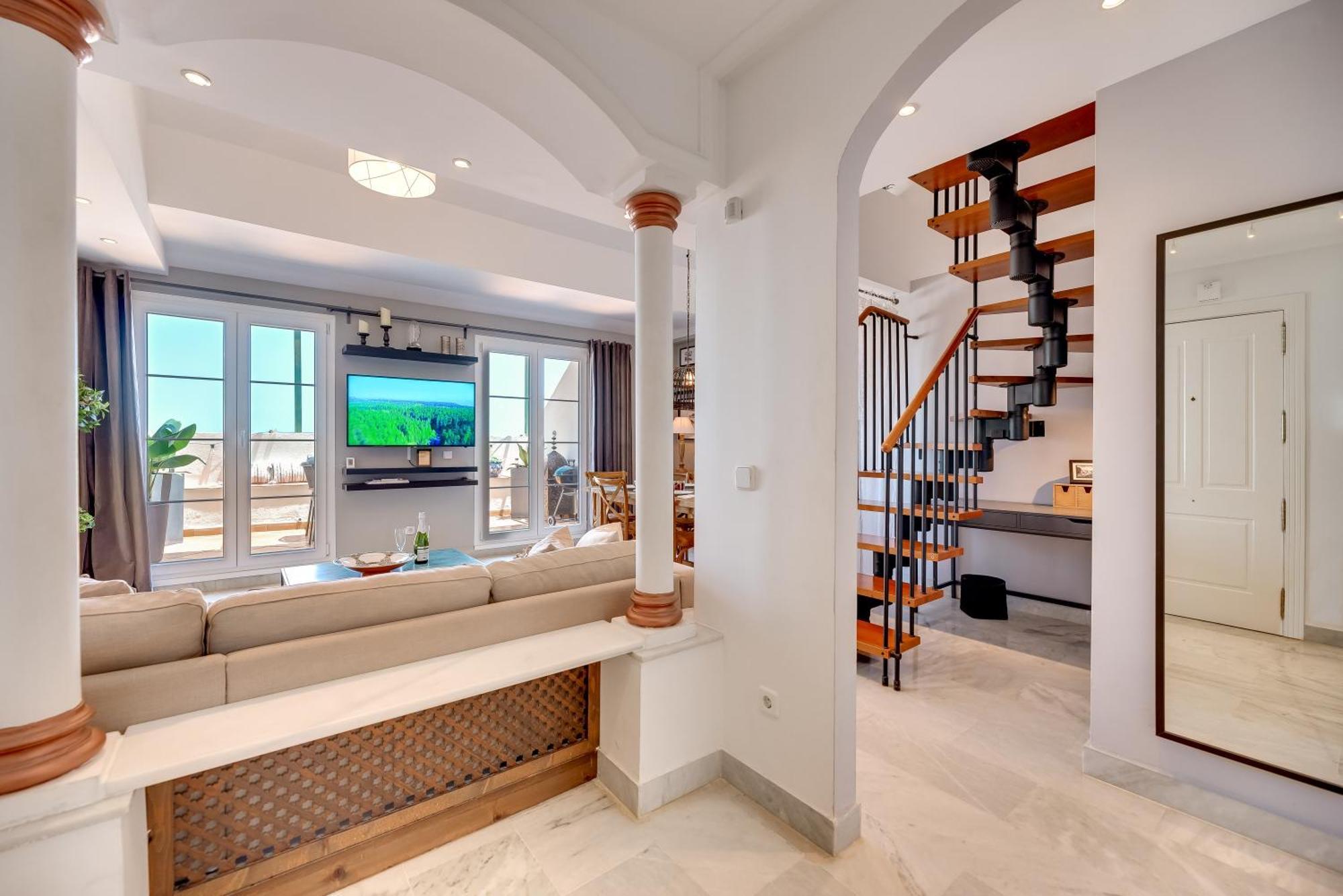 Elegant 2 Bdrm Penthouse With Bbq And Pools Apartment Марбеля Екстериор снимка